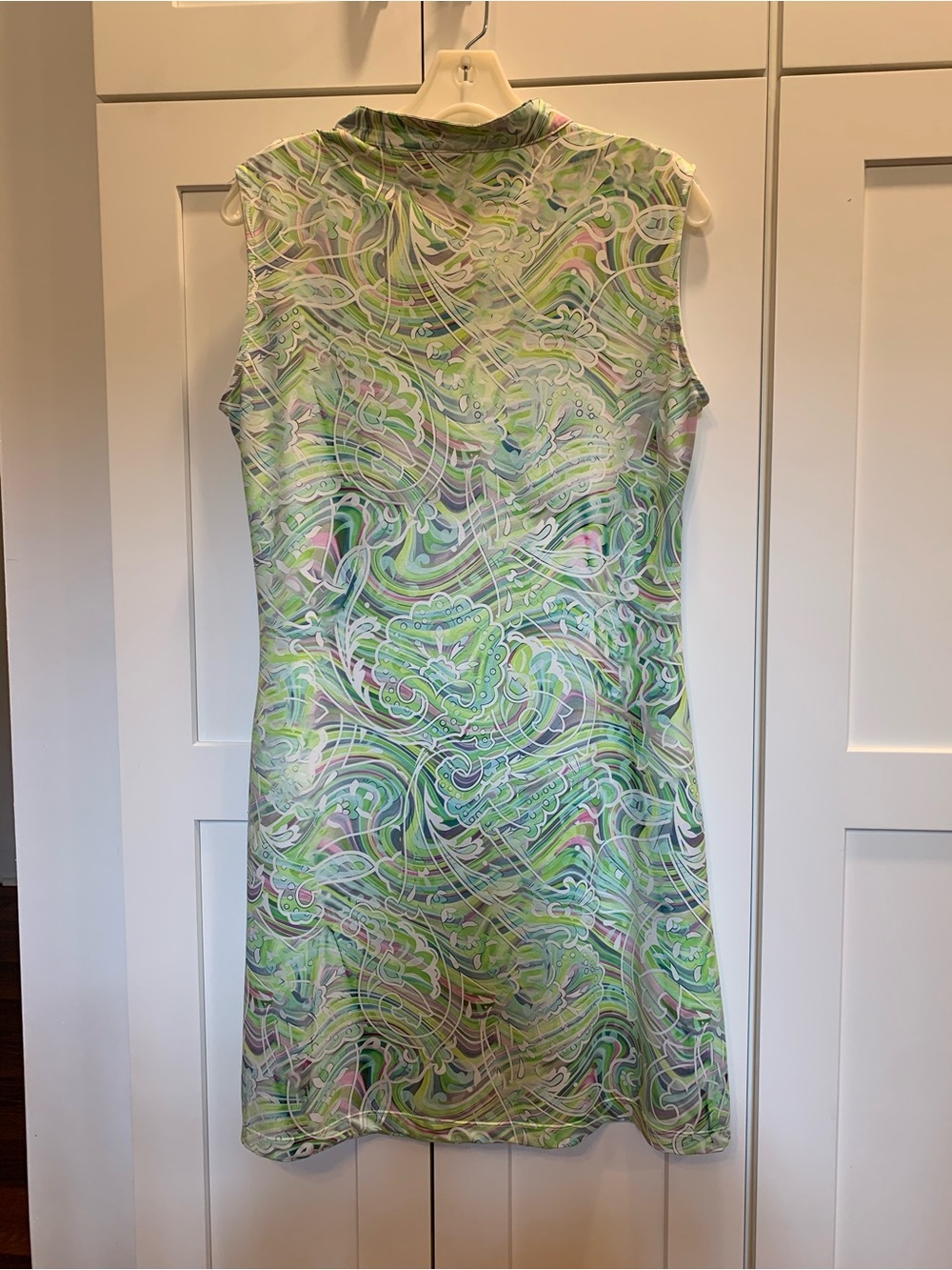 ACEGOLFS Paisley Swirl Golf Tennis Pickleball Dress Size M Activewear Sleeveless - Picture 3 of 12